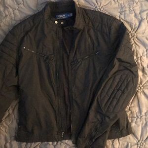 Black Polo Ralph Lauren Bomber/Moto Jacket